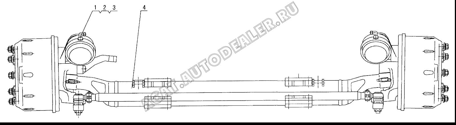 First axle Assembly 16DIF-C105CA для XCMG QY70K