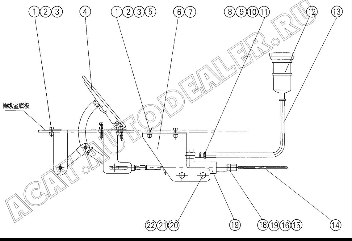 Treadboard 11414241 для XCMG QY70K