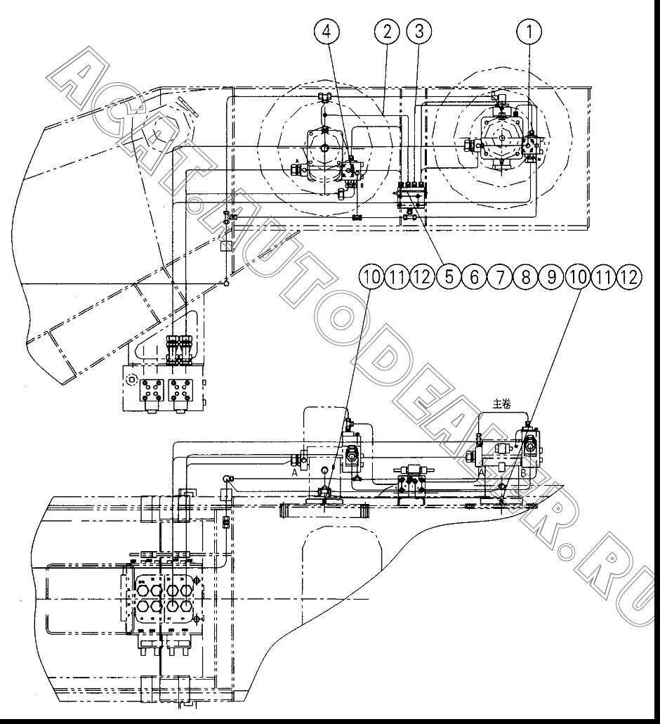 Main winch 08613079 для XCMG QY70K