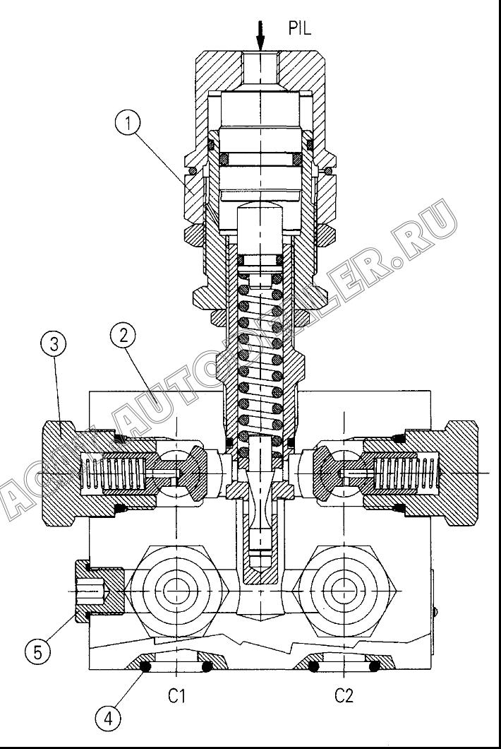 Relief Valve 12102785 для XCMG QY70K