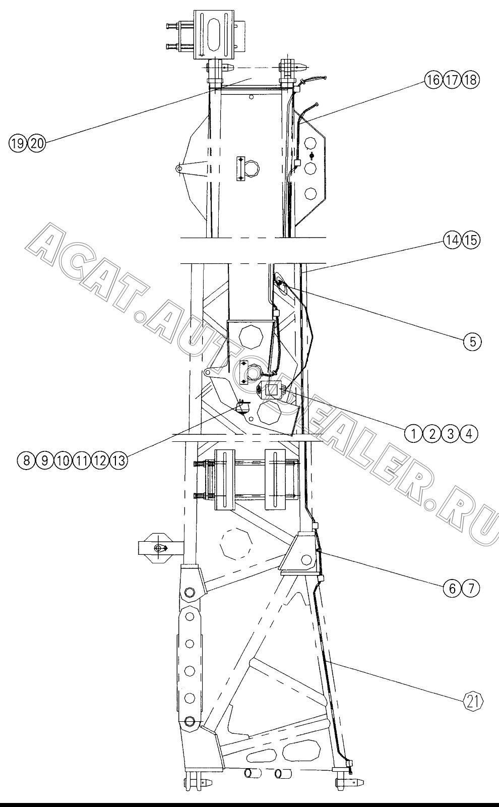 Sleeve tube L=0.2m 21210075 для XCMG QY70K