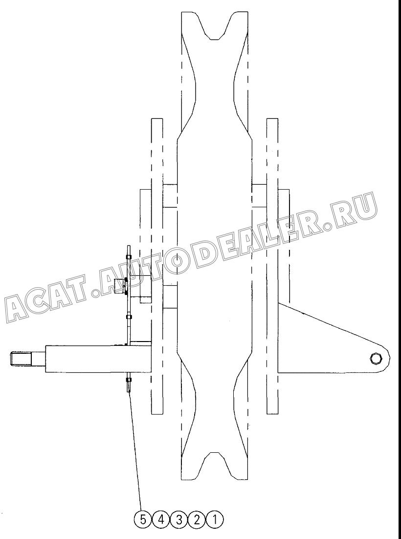 Boom end single pulley electric system welded construction 12102723 для XCMG QY70K