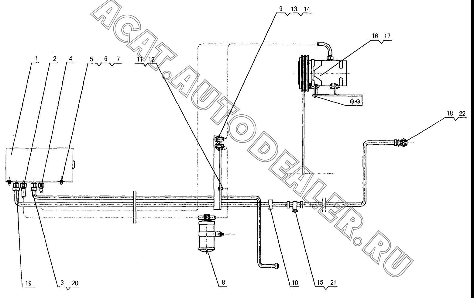 Triangular belt RECV13/8X1131Li для XCMG QY70K