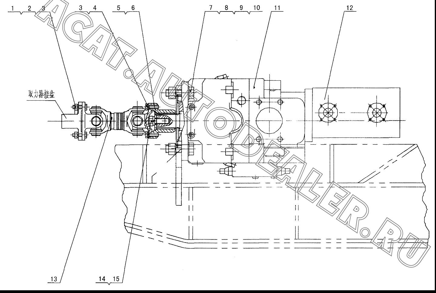 Oil pump 20100604 для XCMG QY70K