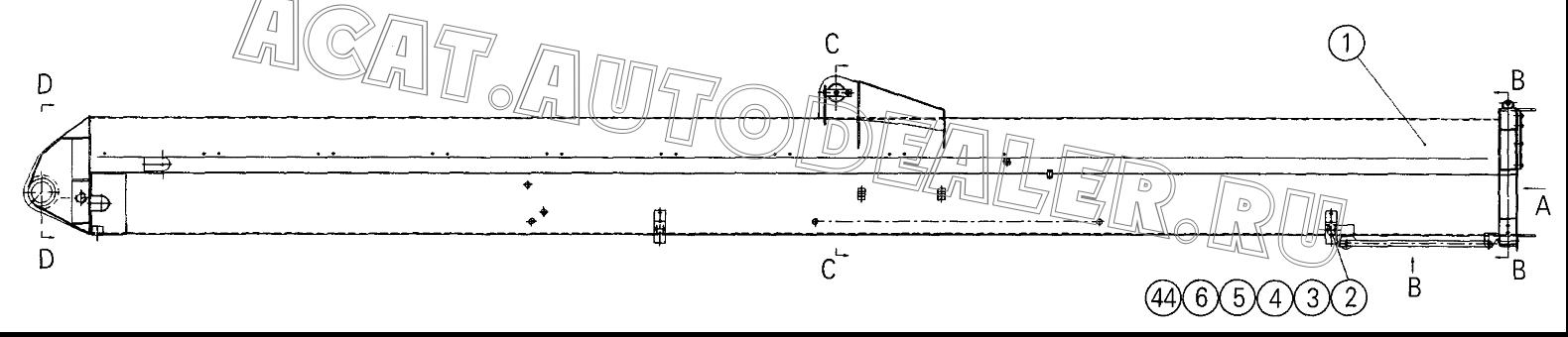 Base Boom Structure 08602012 для XCMG QY70K