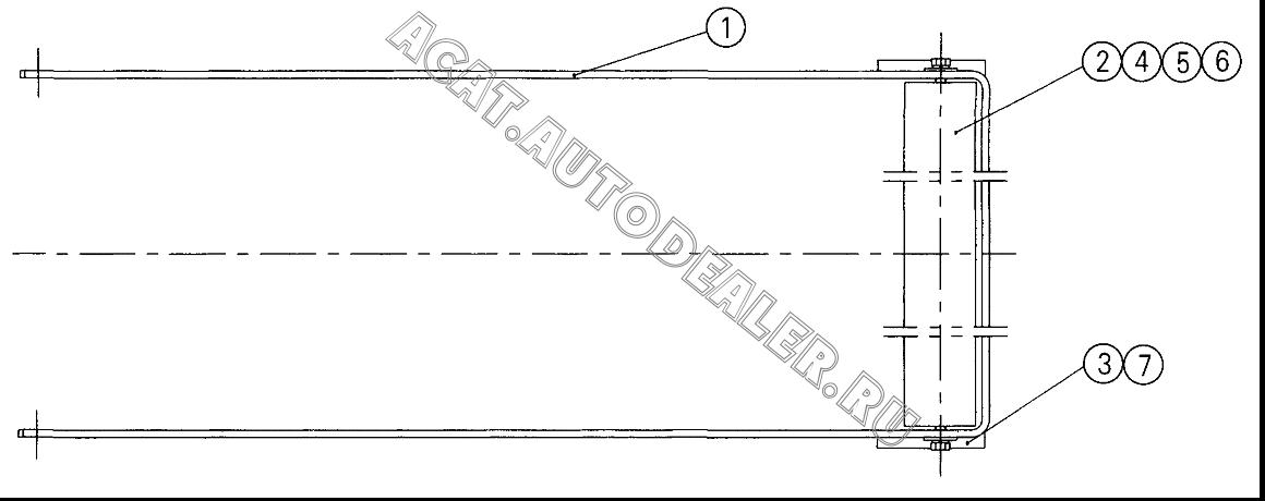 bracket 08602052 для XCMG QY70K