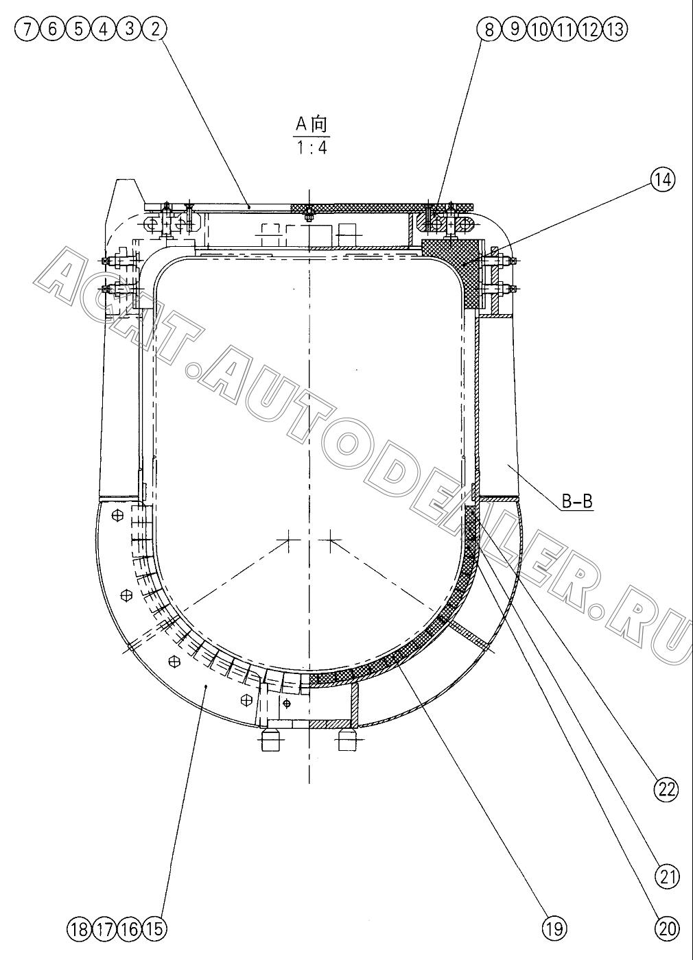 Plate 05602096 для XCMG QY70K