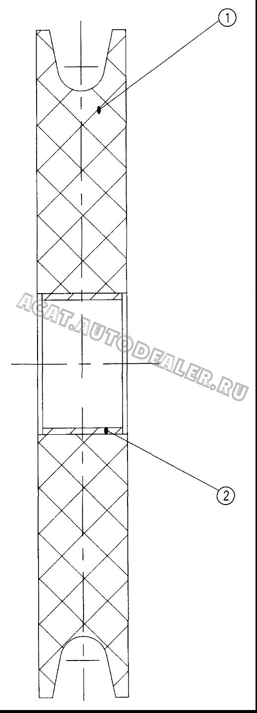 Pulley 11414804 для XCMG QY70K