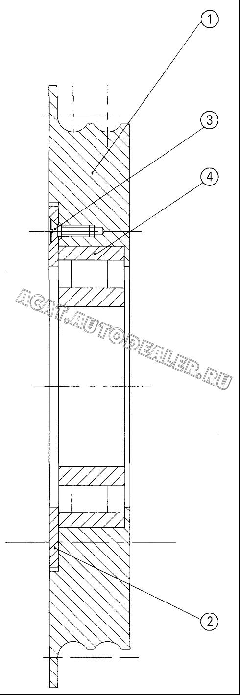 Pulley 08602090 для XCMG QY70K