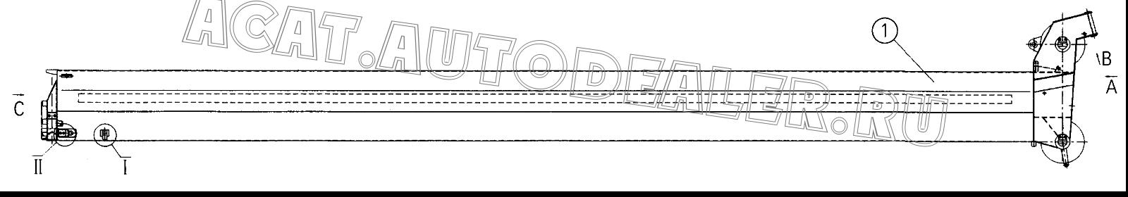 Fifth Section Structure 08602095 для XCMG QY70K