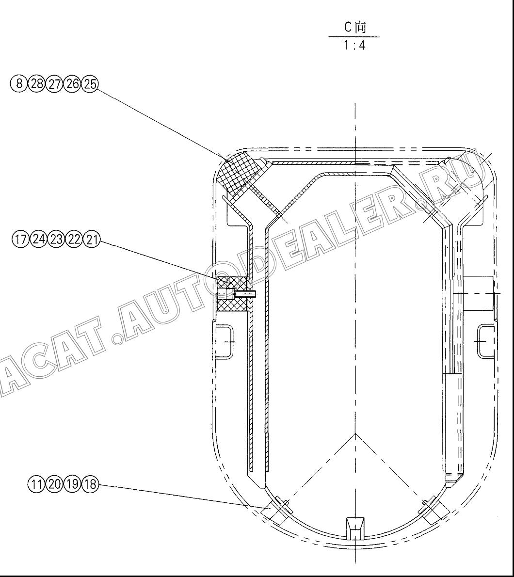 Slider 11416201 для XCMG QY70K