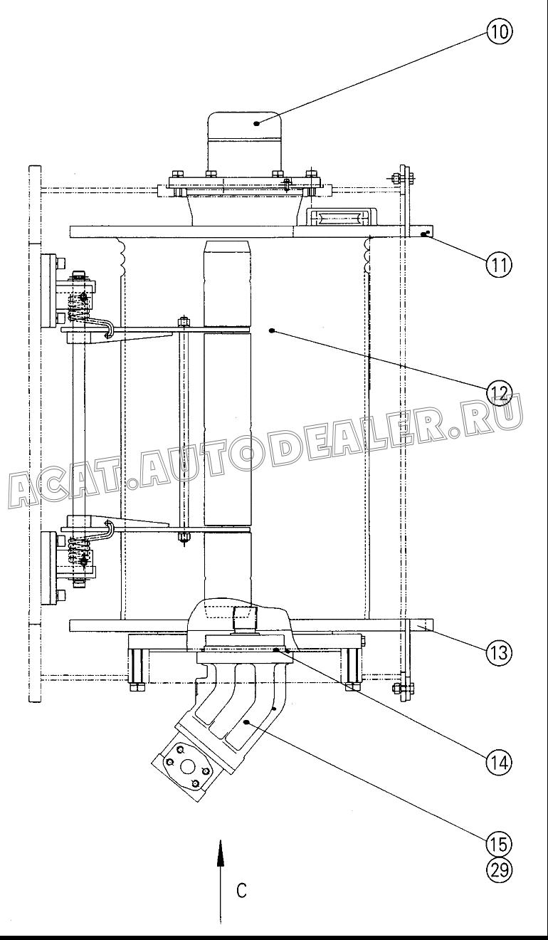 Protecting plate 12102549 для XCMG QY70K