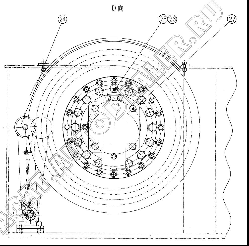 Wirerope presser 08608010 для XCMG QY70K