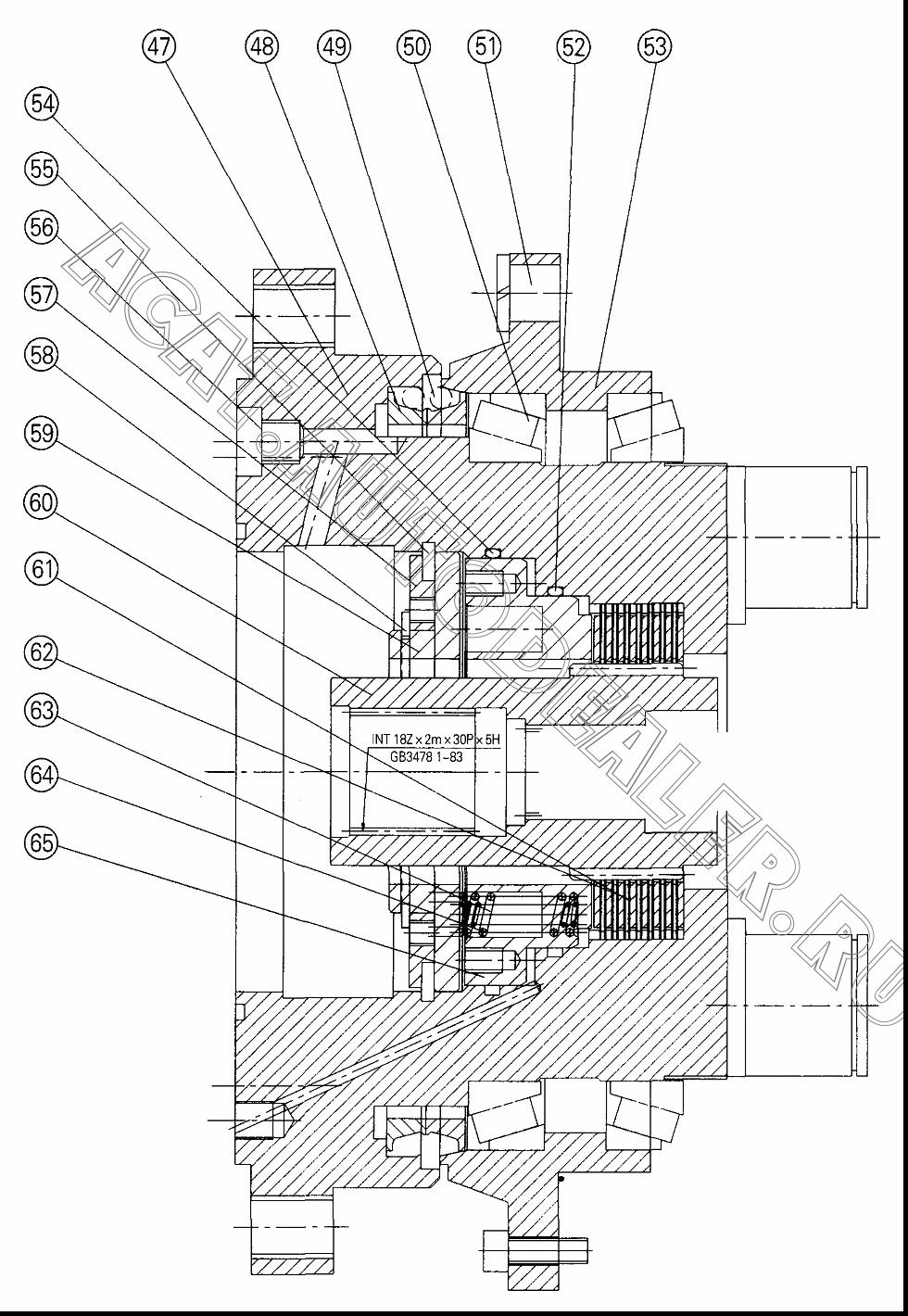 Inside Shell Body 12102568 для XCMG QY70K