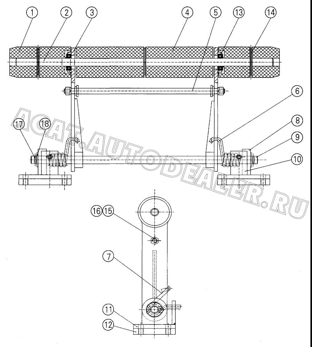 Press Pole 11414611 для XCMG QY70K