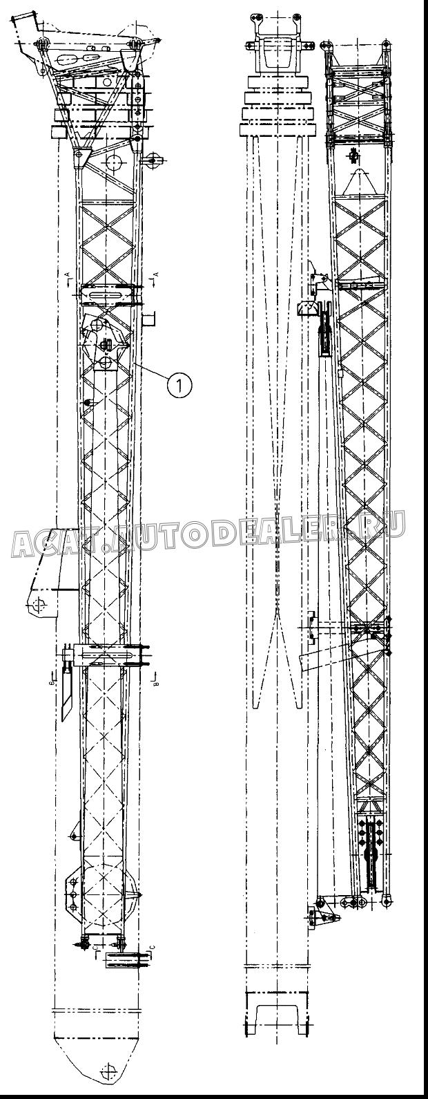 Jib Boom Assembly 05614010 для XCMG QY70K