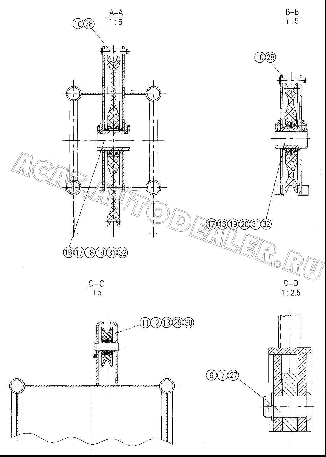 Pulley 02100699 для XCMG QY70K