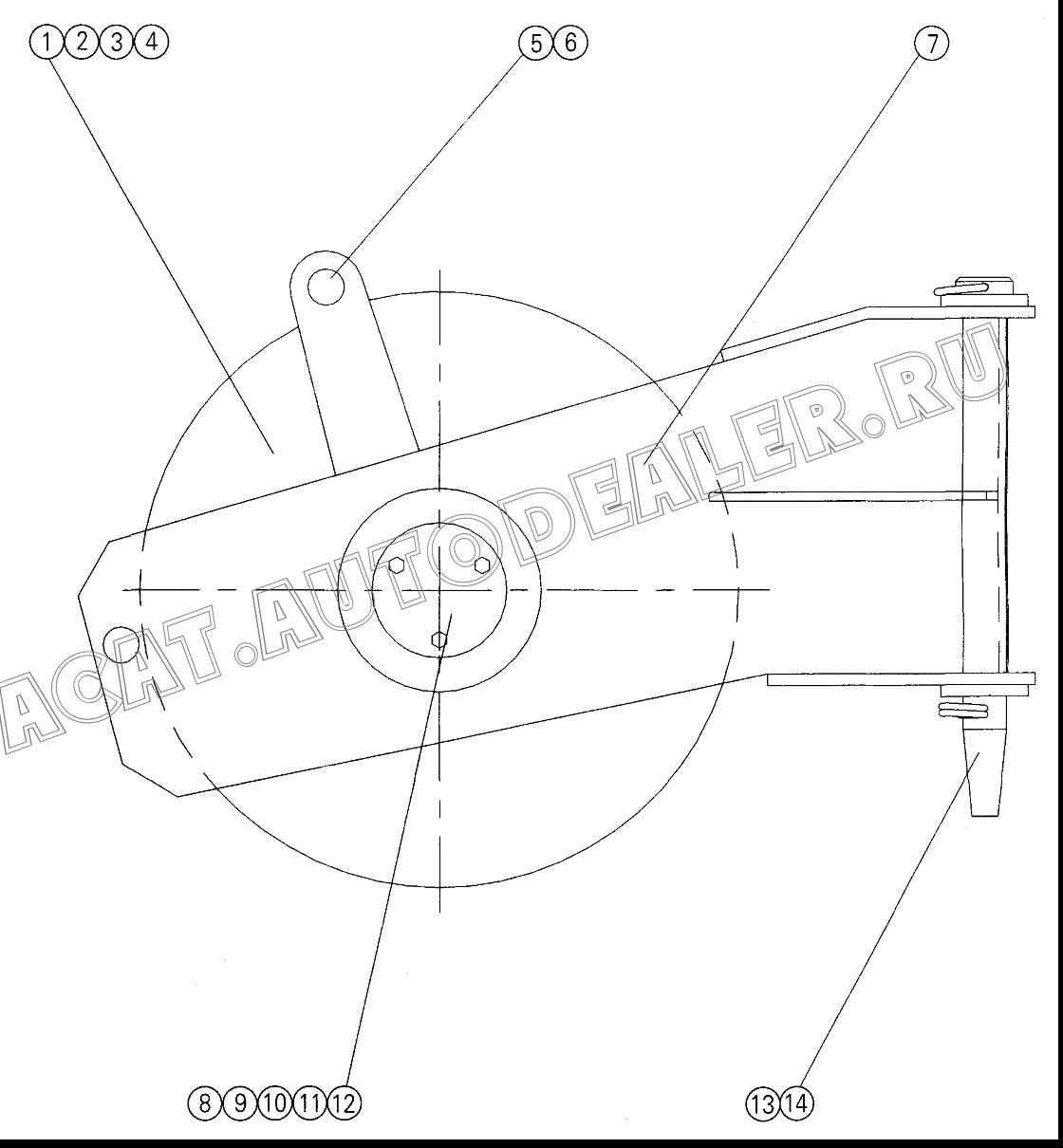 Chain wheel support 02118002 для XCMG QY70K