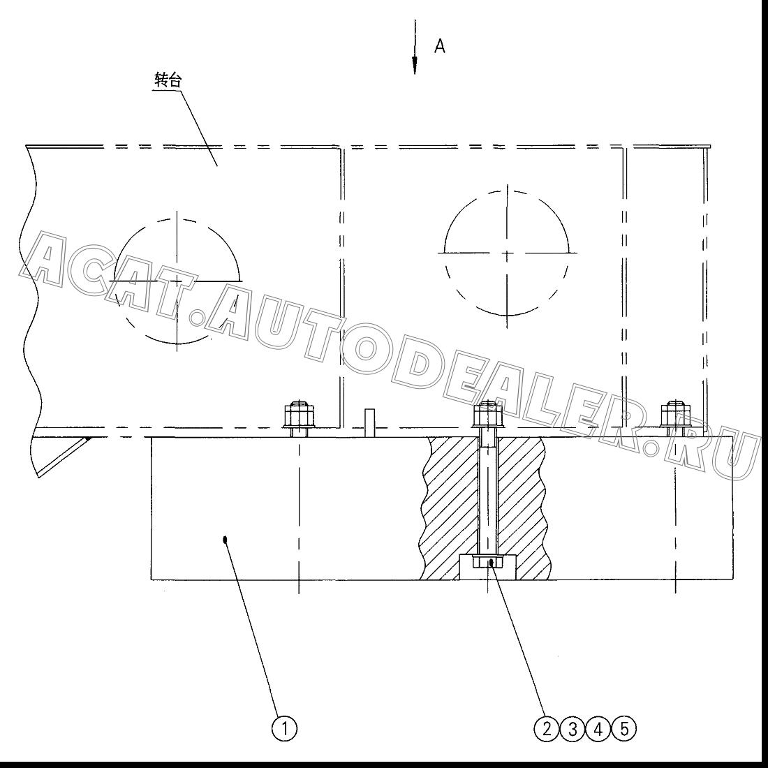 Counterweight A 11416423 для XCMG QY70K