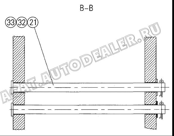 Pin Shaft QY70K.34-9 для XCMG QY70K