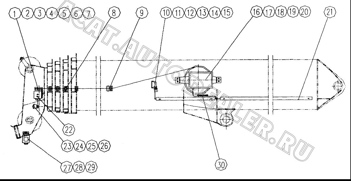 Опора проводов 01811003 для XCMG QY30K5