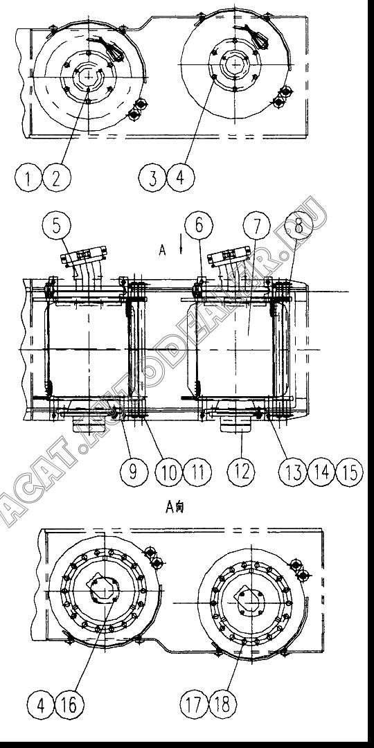 Мотор 10100812 для XCMG QY30K5