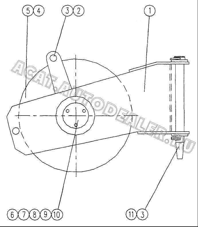 Опора шкива 01818010 для XCMG QY30K5