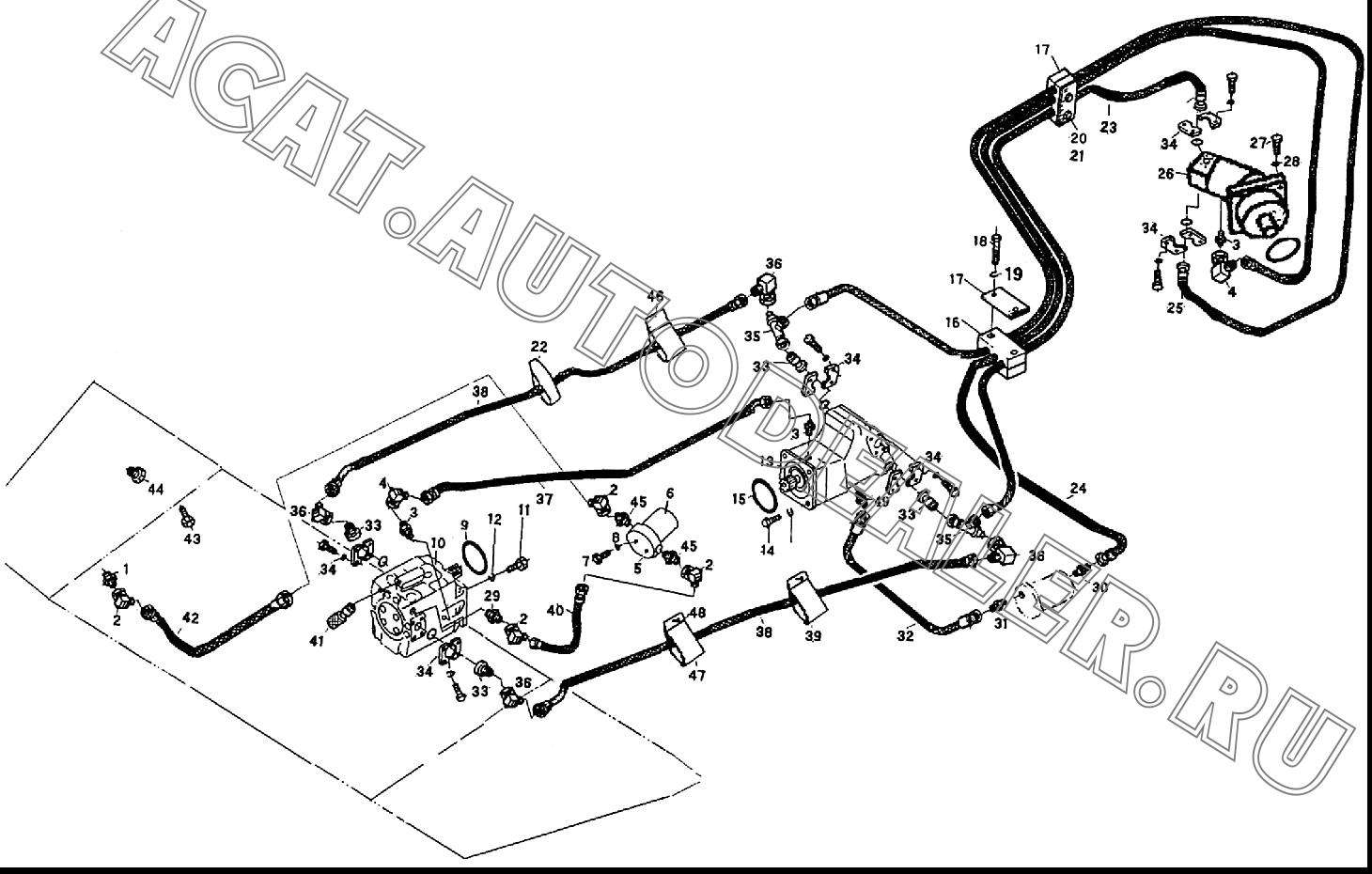 Adapter A3-2723 для XCMG XS160, XS190