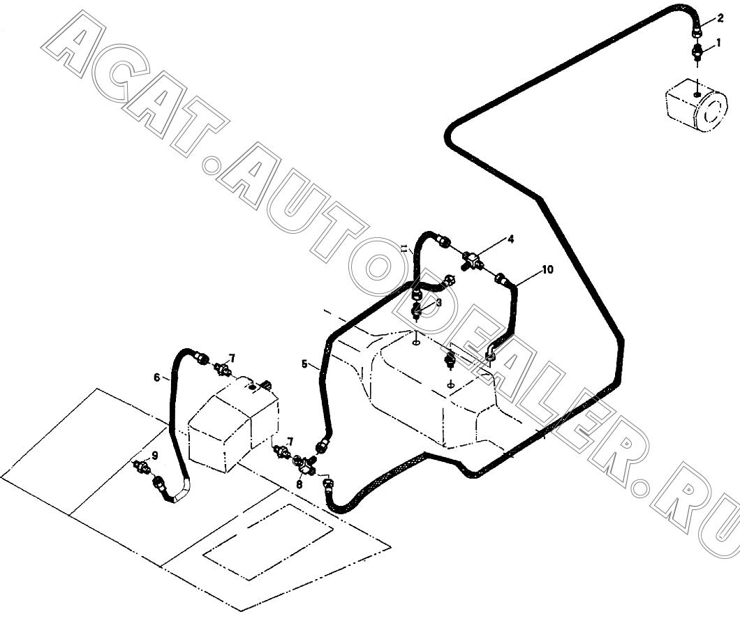 Adapter A3-2399 для XCMG XS160, XS190