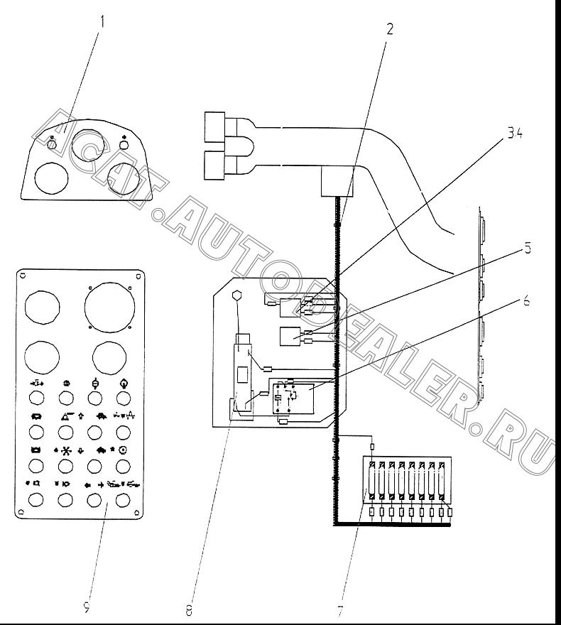 Front cable box 30021596 для XCMG XS160, XS190