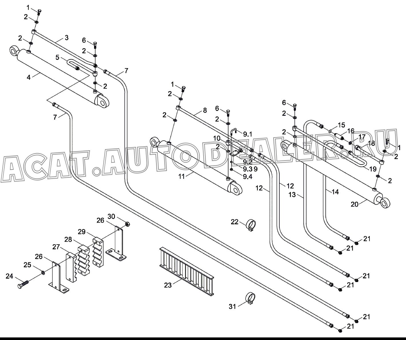 Клапан ограничения скорости 803043365 для XCMG XT873