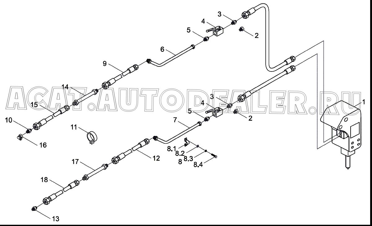 Резиновая труба 803131211 для XCMG XT873