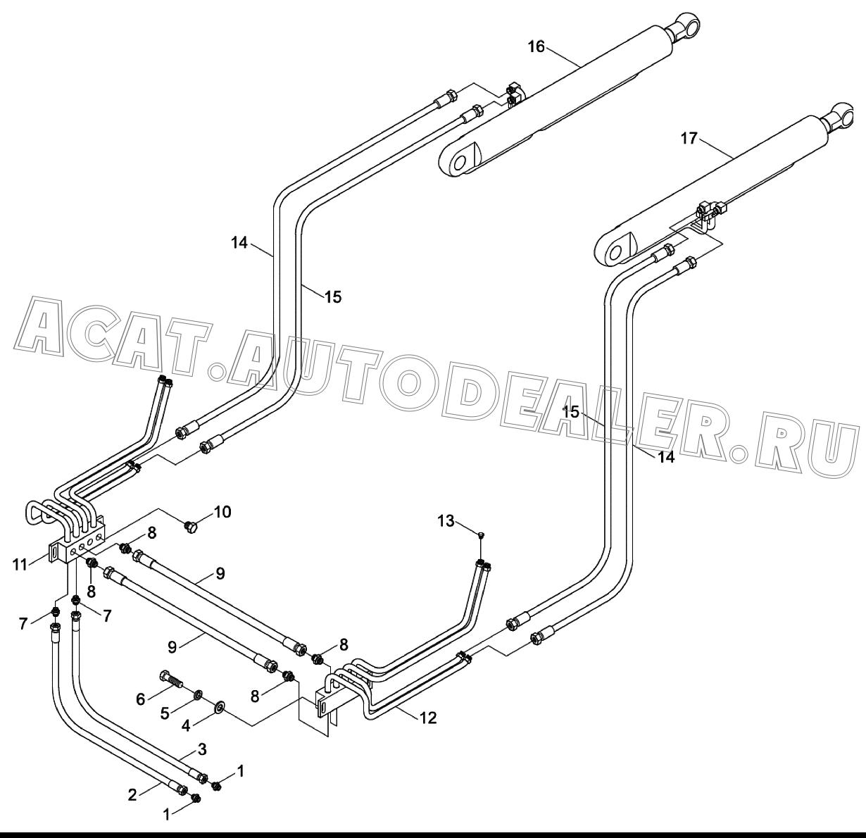 Блок масляной колодки 402101372 для XCMG XT873