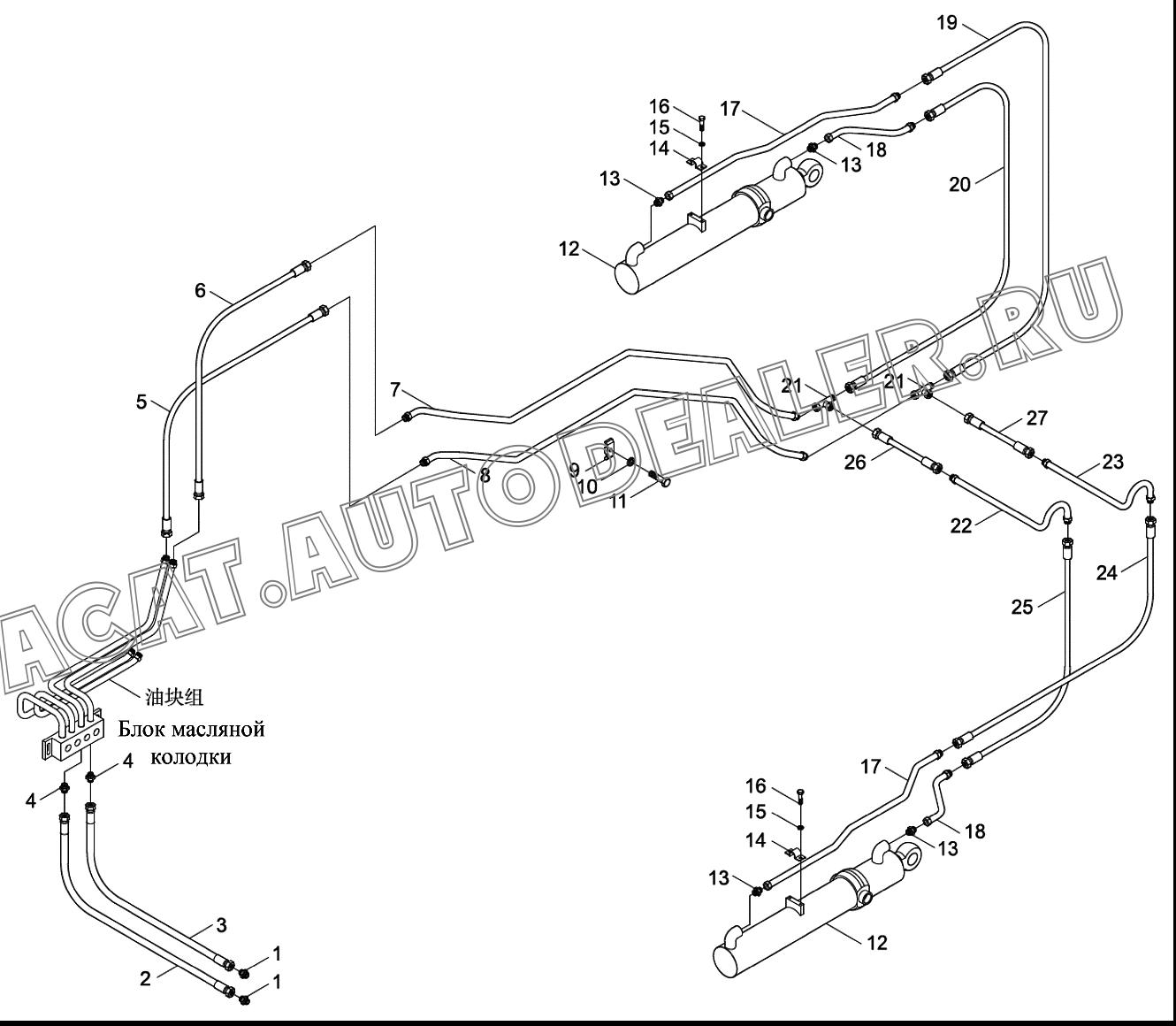 Стальная труба 402200974 для XCMG XT873