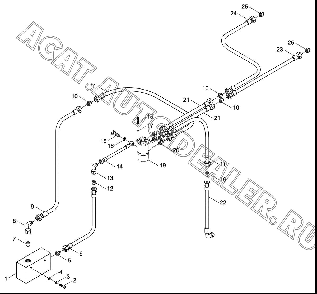 Преимущественный клапан 803043435 для XCMG XT873