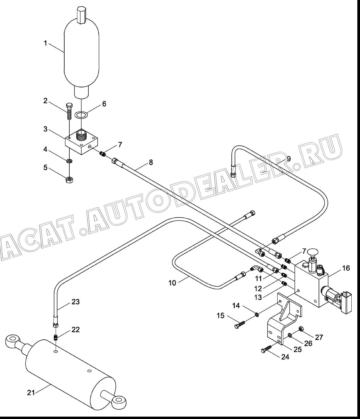 Резервуар 803043632 для XCMG XT873