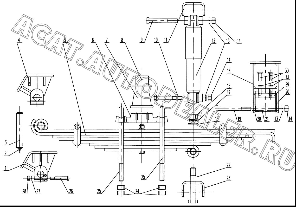 Left front support XZ16K.55.2 для XCMG XZ16K-XZ50K