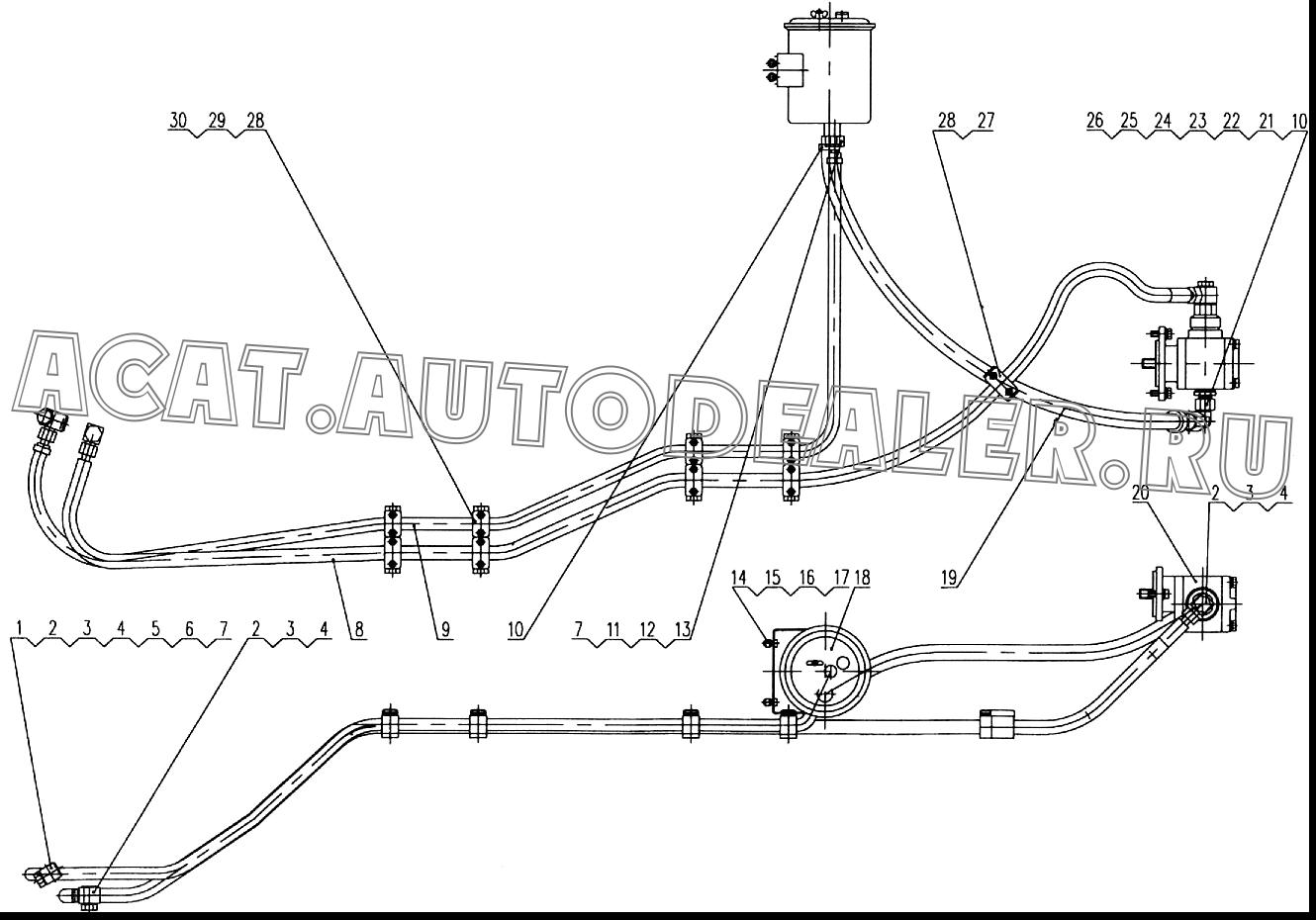 Rubber hose XZ16K.37-4A для XCMG XZ16K-XZ50K