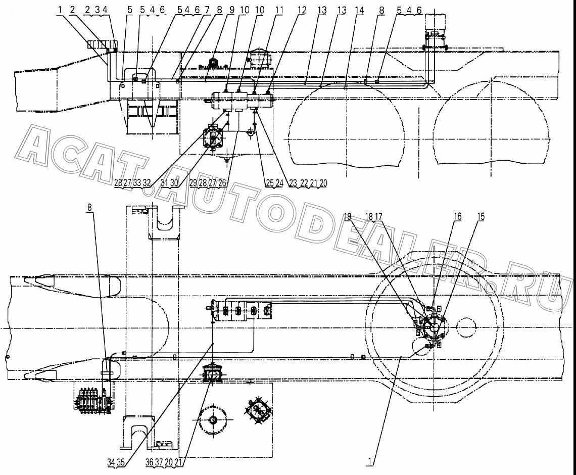 Tube 10125013 для XCMG XZ16K-XZ50K