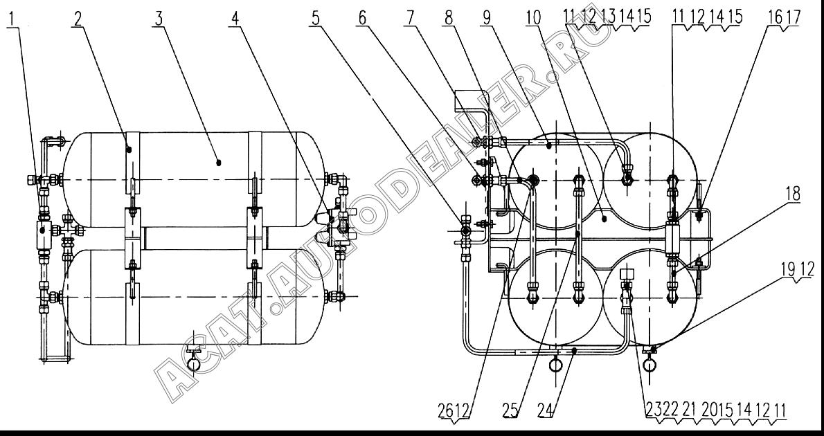 Steel pipe XZ16K.39-2A для XCMG XZ16K-XZ50K