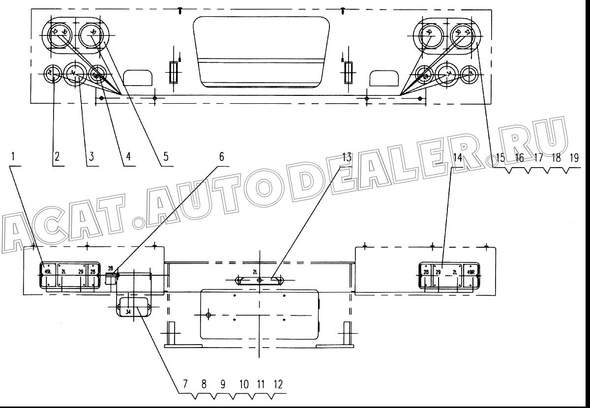 Forward light 10200057 для XCMG XZ16K-XZ50K