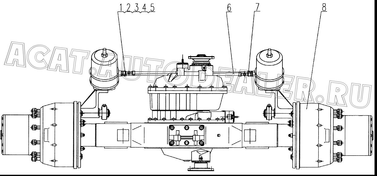 Transfixion drive axle 2500NXJ3 для XCMG XZ50K