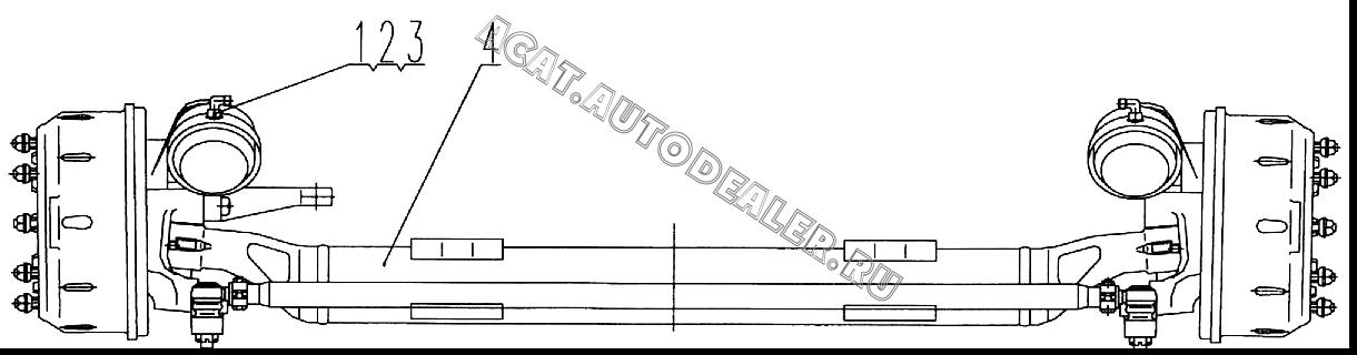 Turning axle 3000XJ3 для XCMG XZ50K