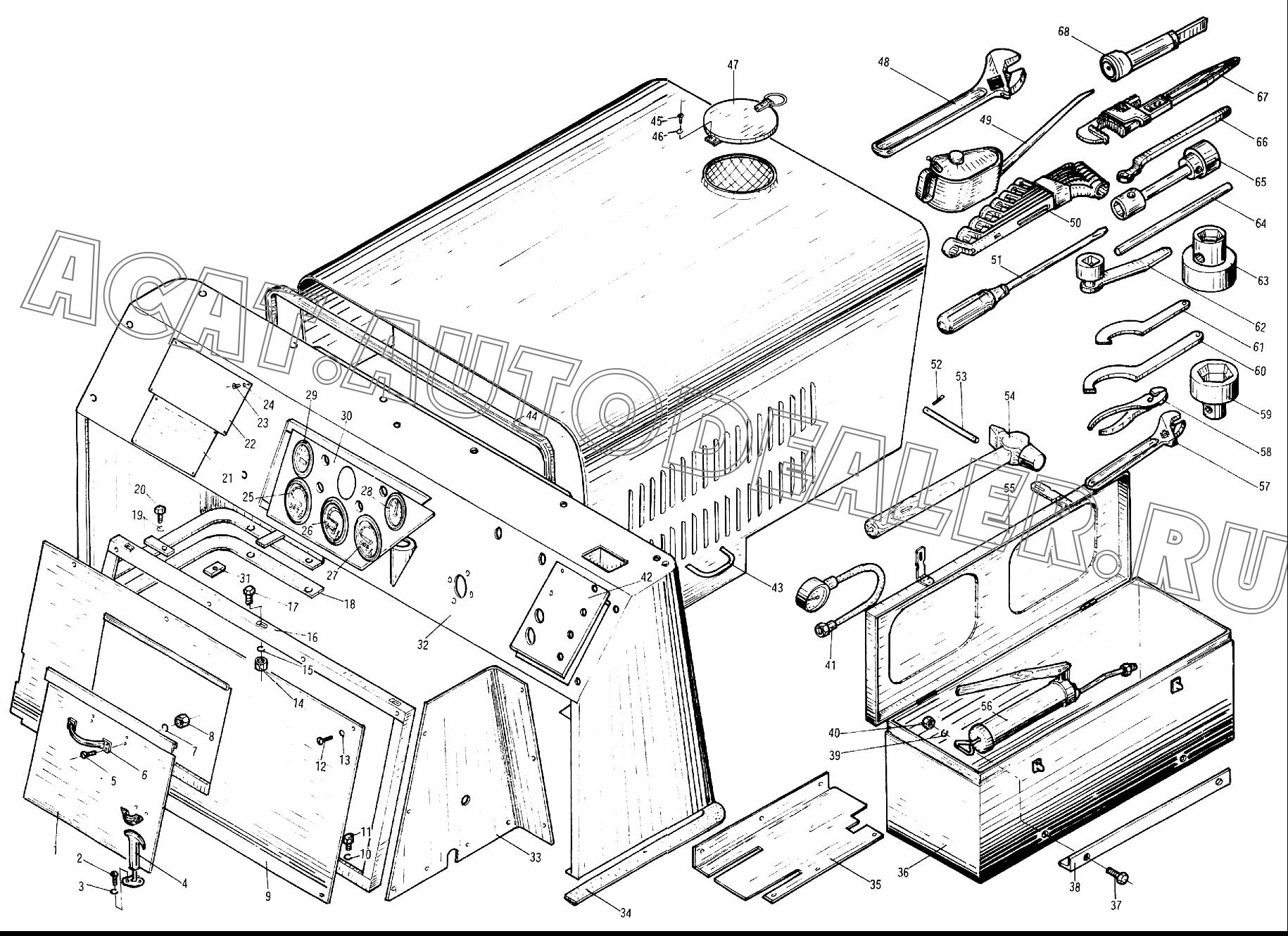 Operation plate YL20.12-1 для XCMG YL16