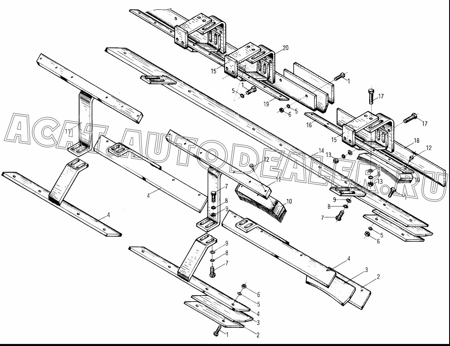 Plate YL20.00.6-2 для XCMG YL16