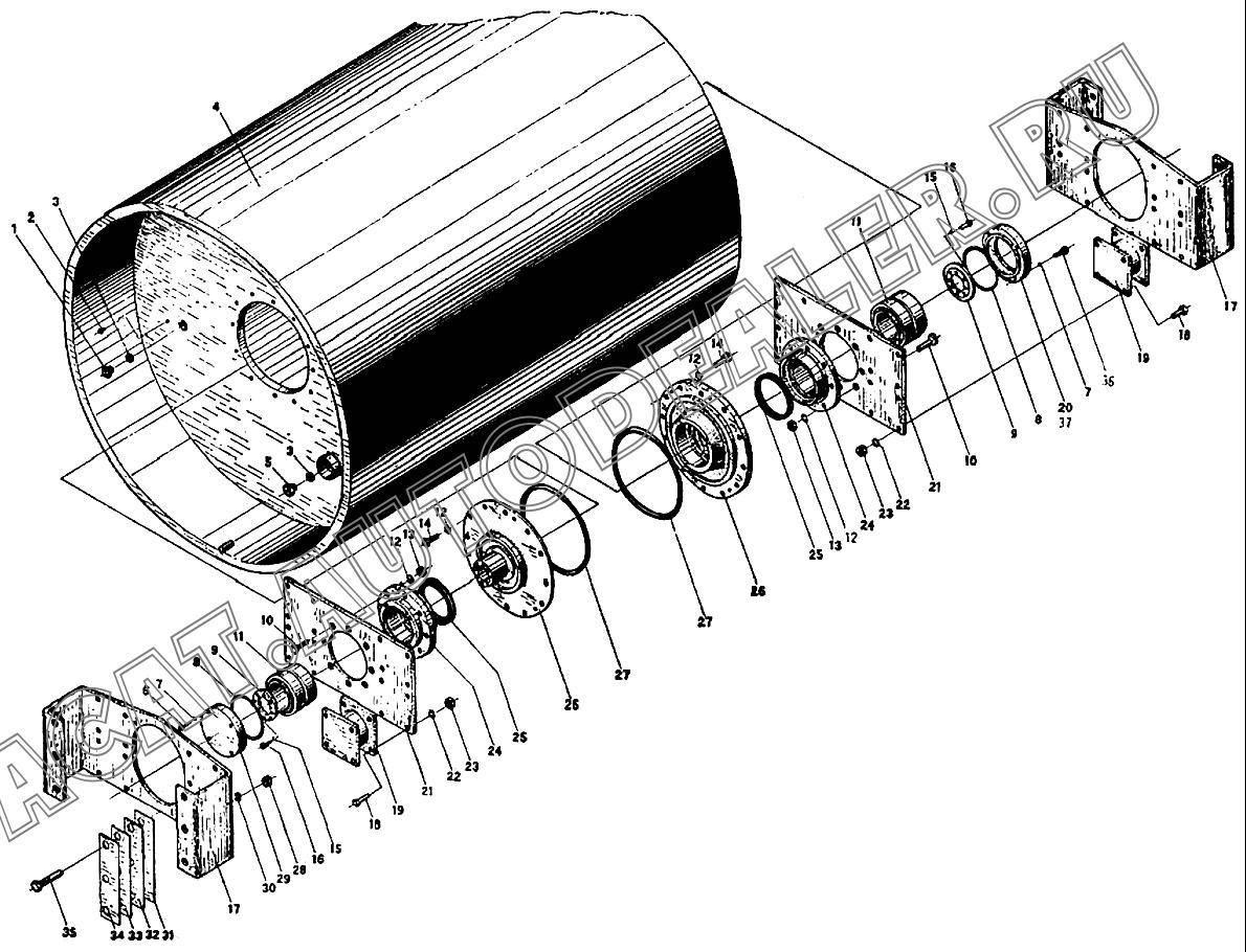 Drum YZ14JG.2.1 для XCMG YZ10, YZ12, YZ14