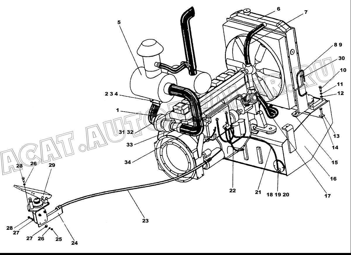 Дизельный двигатель WD61567G3-31A для XCMG ZL50G