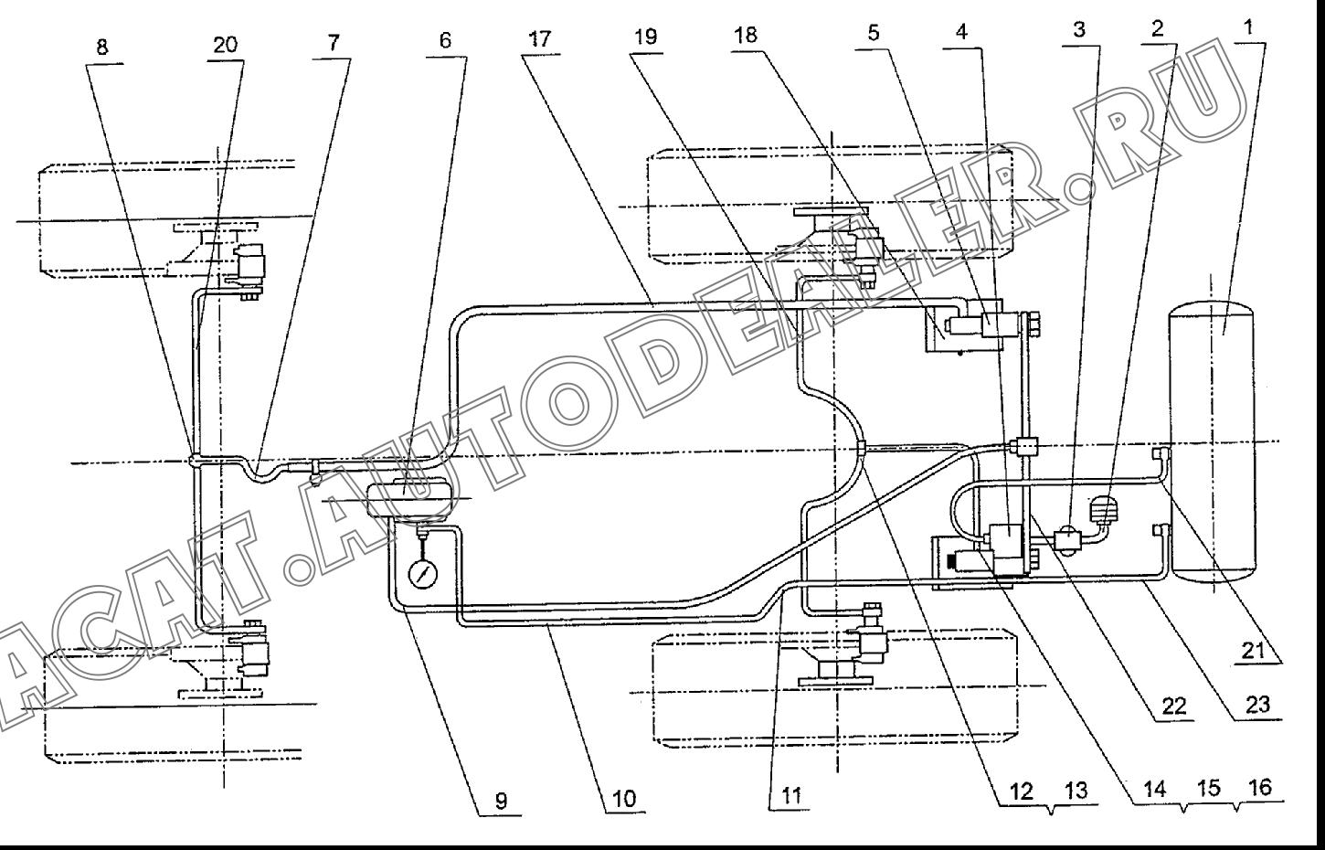 Воздушный бак ZL18G.05.07 для XCMG LW166