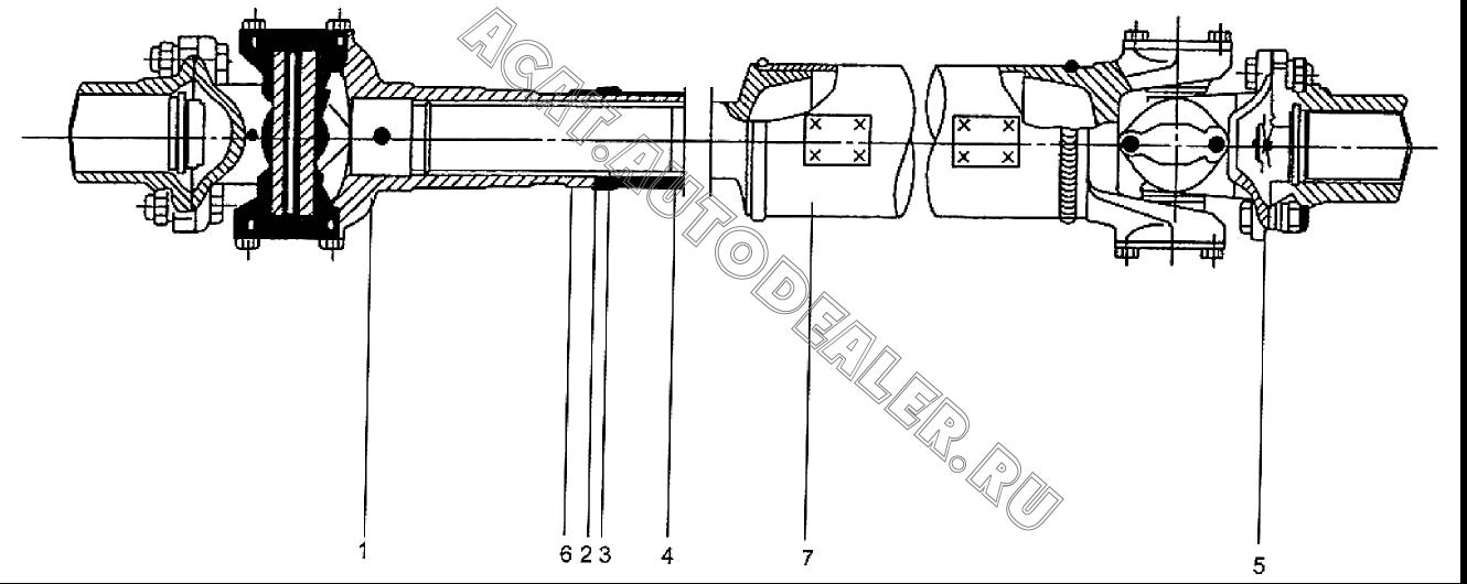 Yoke Assembly 130-2201040B для XCMG LW300F