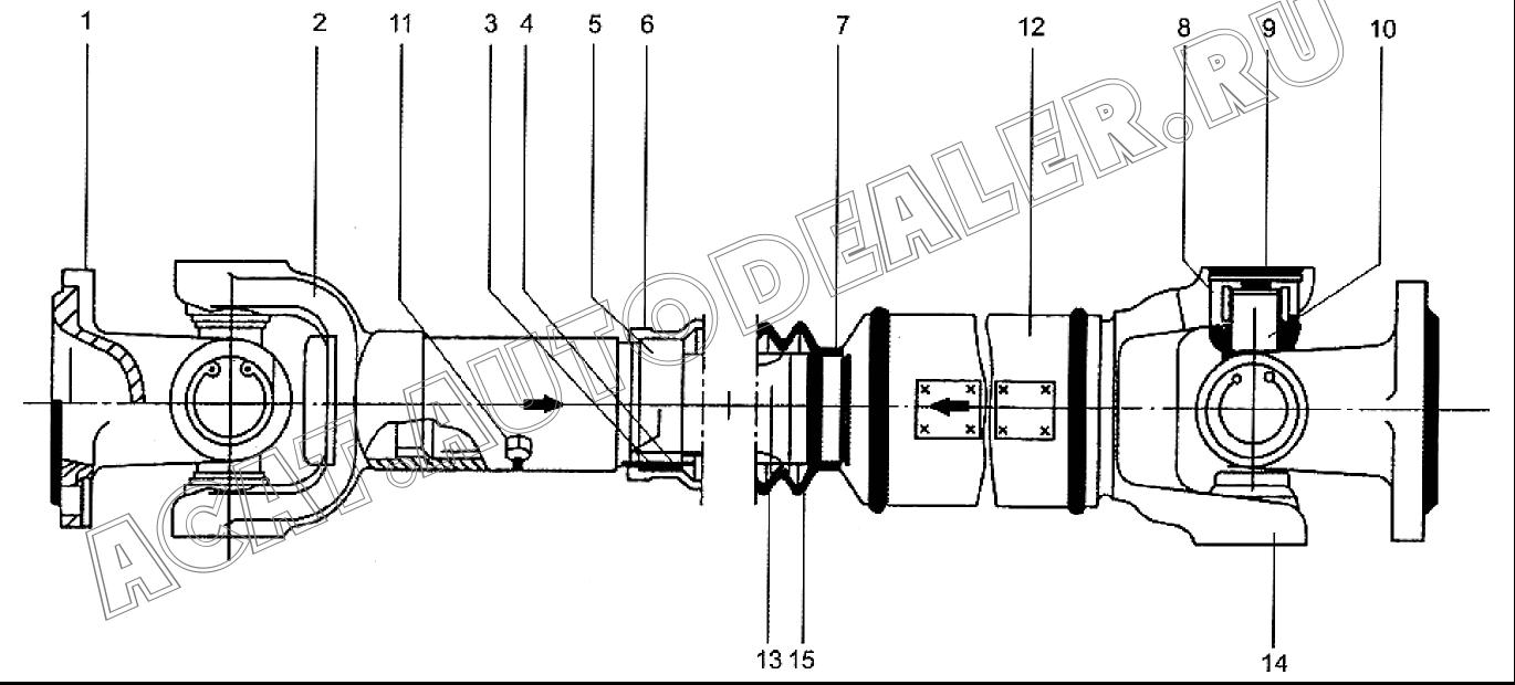 Yoke 2201C-023 для XCMG LW300F